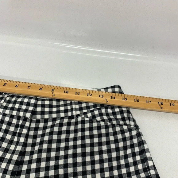 Talbots Pants‎ Woman 6 Curvy  Hampshire Ankle Black Gingham Pockets Stretch - Picture 8 of 11